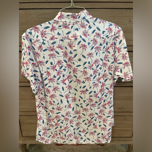 BONOBOS Slim Fit Short Sleeve Button-Up Shirt Size Large - Picture 3 of 3